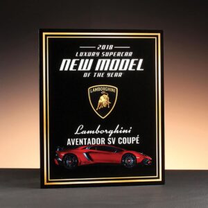 Plaque, Black Acrylic