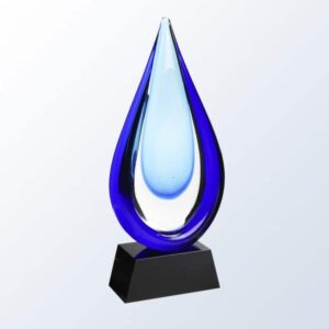 Aquatic with Black Base, Art Glass