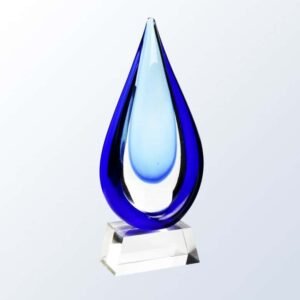 Aquatic with Clear Base, Art Glass