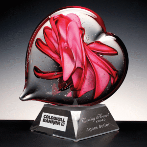 Caring Heart, Art Glass