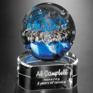 Celebration on Clear Base, Art Glass