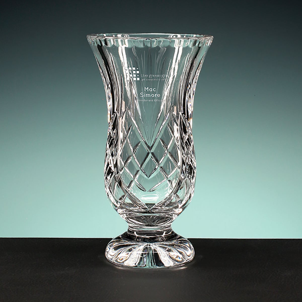Durham Footed Vase, Optic