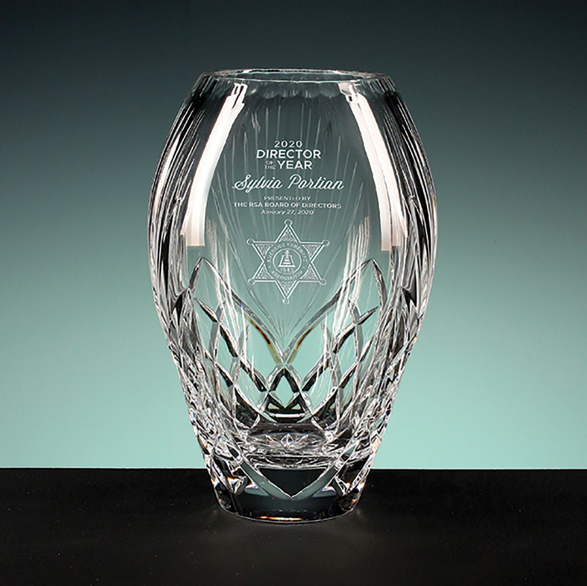 Durham Tulip Vase, Optic