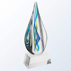 Serenity with Clear Base, Art Glass
