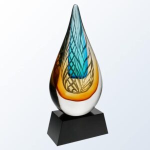 Sahara with Black Base, Art Glass