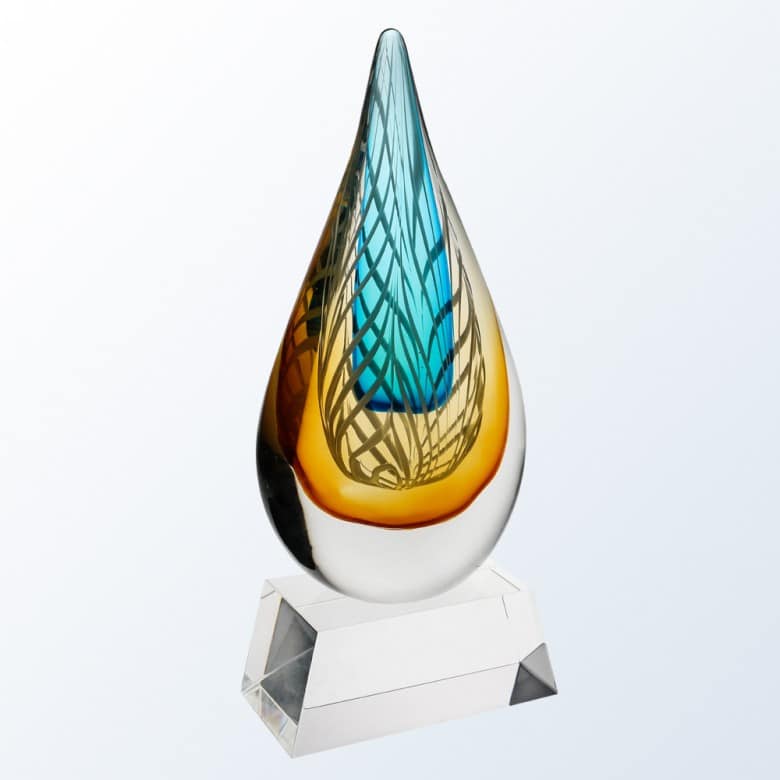 Sahara with Clear Base, Art Glass