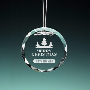 Gem Cut Circle Ornament, Optic