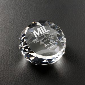 Gem Cut Paperweight, Optic