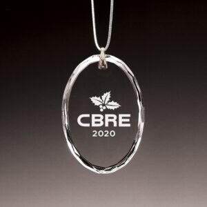 Gem Cut Oval Ornament, Optic