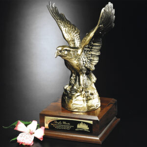 Noble Eagle, Bronze and Wood