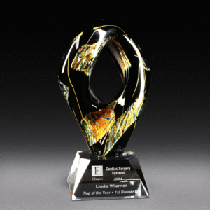 Quantum - Black, Art Glass
