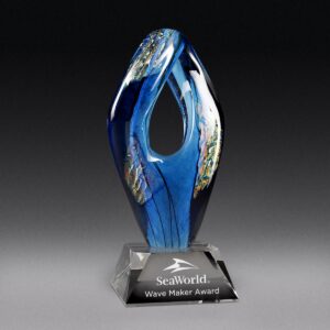 Quantum - Blue, Art Glass