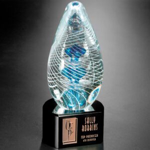 Synergy on Black Base, Art Glass