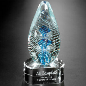Synergy on Clear Base, Art Glass