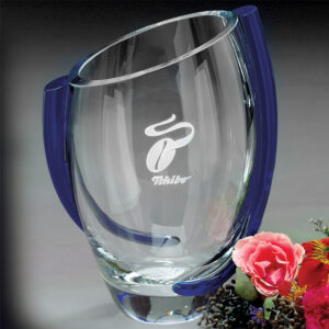 Triumph Trophy Vase, Blue Optic