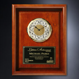 Americana Framed Wall Clock, Wood