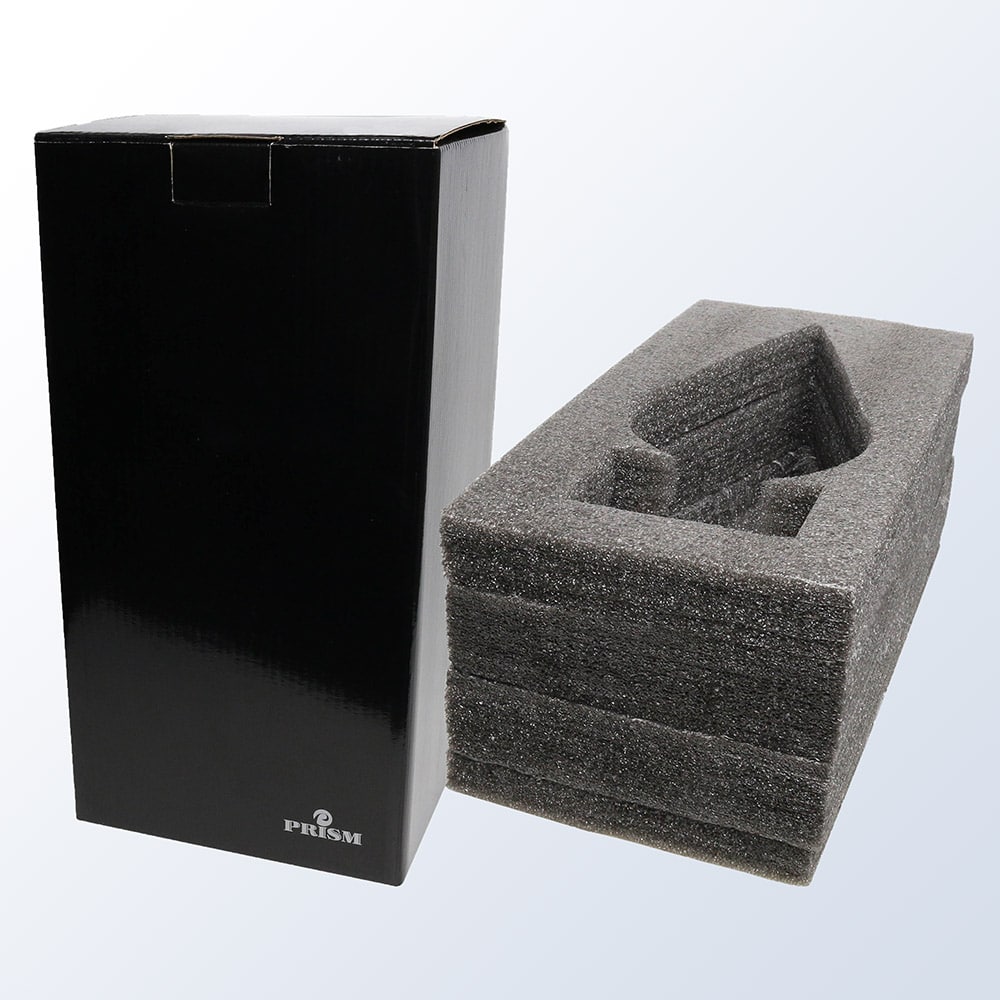 Aquatic with Black Base, Art Glass packaging