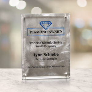Silver Alloy Plaque, Optic & Metal